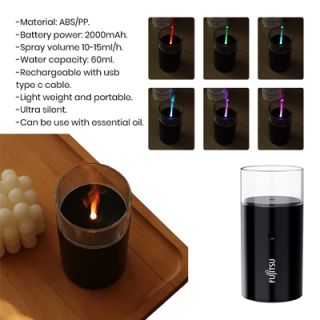 FLAME Portable Aroma Humidifier Diffuser - 2000mAh 09