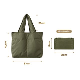 FLEXI Carry Foldable Zippered Tote Bag 07