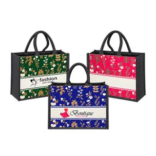 Flora Laminated Canvas Bag (320x410x180) 01
