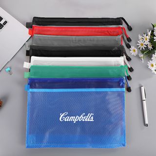Frosted PVC Organizer with Net Divider - A4 Size