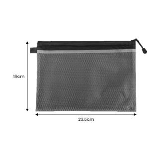 Frosted PVC Organizer with Net Divider - A5 Size 07