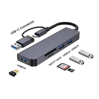 Fusion 5 in 1 USB 3.0 Hub with Type-C 05