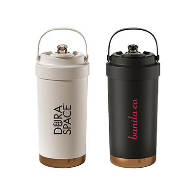 GOLD Dual Lid 316 S.Steel Bottle with Straw Handle – 500ml 01