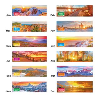 Golden Hour Calendar 2027 04
