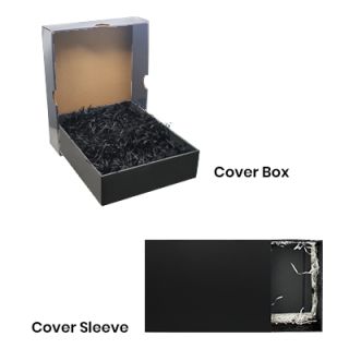 Grey Gift Box 1 Compartment with Shredded Paper - L Size 03