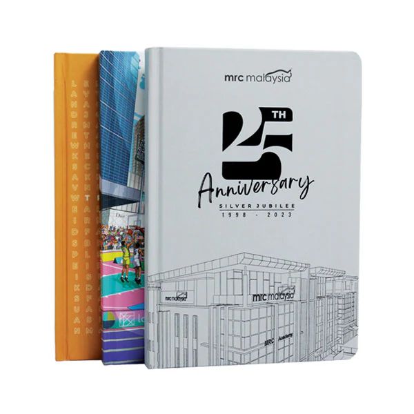 Hard Cover Perfect Bind Custom Notebook - A5 Size
