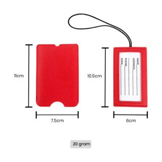 HER PU Leather Luggage Tag Holder 09