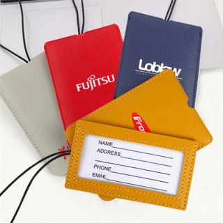 HER PU Leather Luggage Tag Holder