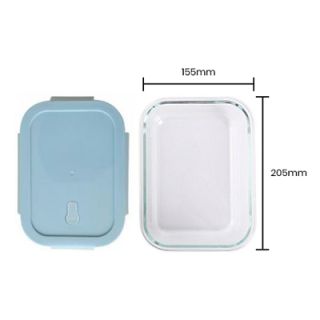 High Borosilicate Glass Lunch 1 Compartment - 1040ml 06