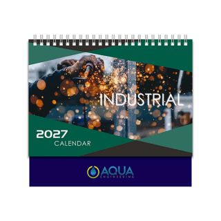 Industrial Wire-O Desk Calendar 2026 01