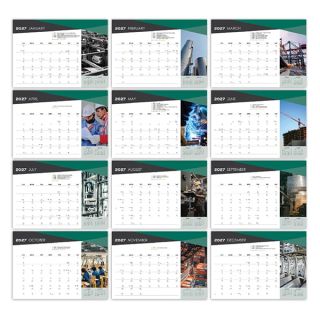 Industrial Wire-O Desk Calendar 2026 04