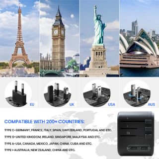 INNOV Travel Adapter 2 Type-C + 2 USB Smart Charger 06