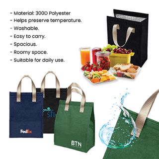Insulated Thermal Polyester Lunch Cooler Bag - L 08
