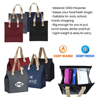 Insulated Thermal Polyester Lunch Cooler Bag - M 08