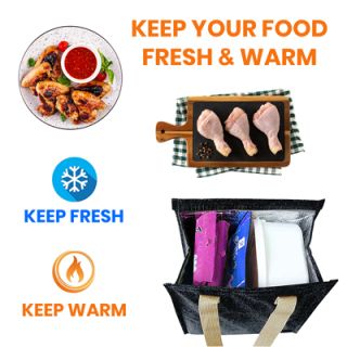Insulated Thermal Polyester Lunch Cooler Bag - M 04