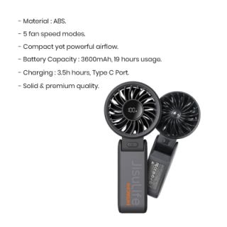 JISULIFE Handheld Mini Fan Life 7 - 3600mAh 08