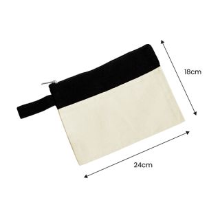 JIWA Canvas Zippered Pouch Travel Organizer - 12oz 07
