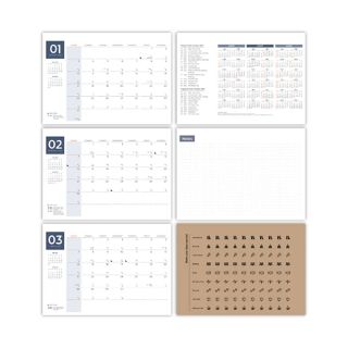 Kalergo Wire-O Desk Calendar 2027 07