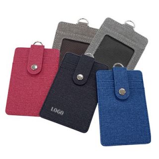 Korea Fabric ID Holder with Snap Closure 03