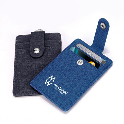 Korea Fabric ID Holder with Snap Closure 01