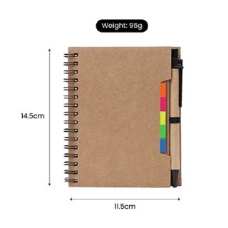 KRAFT Eco-Notebook with Pen 07