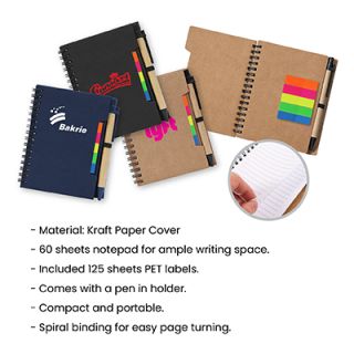 KRAFT Eco-Notebook with Pen 08