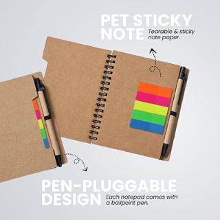 KRAFT Eco-Notebook with Pen 03