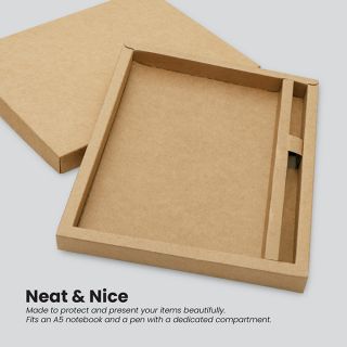 KRAFT Notebook with Pen Gift Box 04