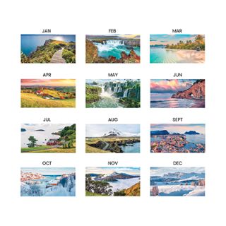 Landscape Desk Calendar 2026 04