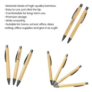 LANEY Bamboo Press Action Ball Pen 08