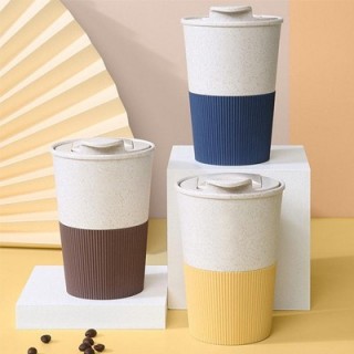 LATTE Eco-Wheat Tumbler with Silicone Holder - 350ml 02