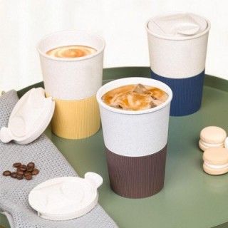 LATTE Eco-Wheat Tumbler with Silicone Holder - 350ml 03
