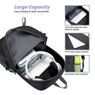 LIGHT Hiking Foldable Backpack with Pouch 03
