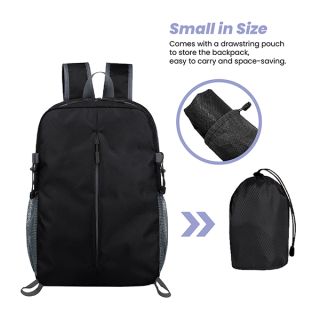 LIGHT Hiking Foldable Backpack with Pouch 05
