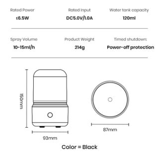 LIGHTUP Aromatherapy Humidifier Diffuser with LED 10