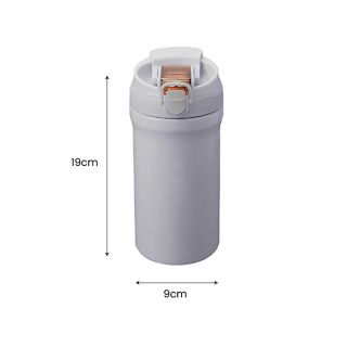 LINK Dual Lid 316 S.Steel Bottle with Straw - 600ml 06