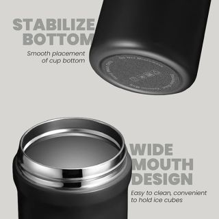 LINK Dual Lid 316 S.Steel Bottle with Straw - 600ml 03