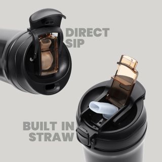 LINK Dual Lid 316 S.Steel Bottle with Straw - 600ml 04