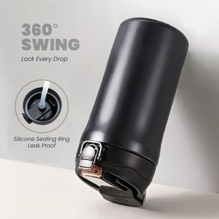 LINK Dual Lid 316 S.Steel Bottle with Straw - 600ml 05