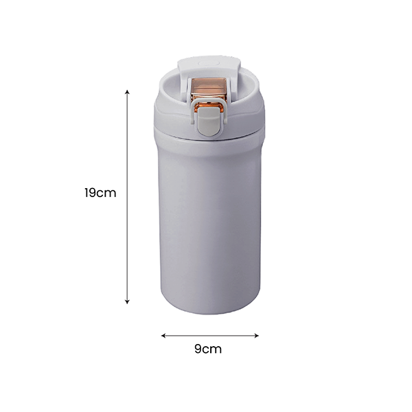 LINK Dual Lid 316 S.Steel Bottle with Straw - 600ml 07