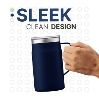 LOCK Stainless Steel Mug with Cover - 650ml 06