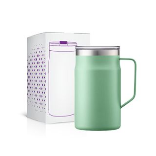 LOCK Stainless Steel Mug with Cover - 650ml 07