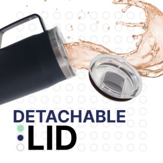 LOCK Stainless Steel Mug with Cover - 650ml 05