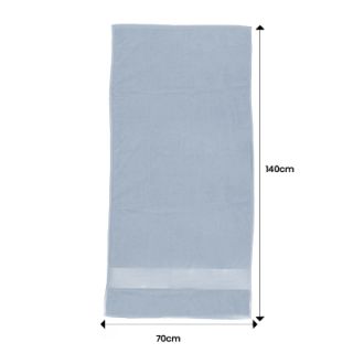 LUFY Full Cotton Bath Towel with Drawstring Pouch (1400x700) - 380g 09