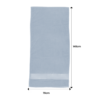 LUFY Full Cotton Bath Towel with Drawstring Pouch (1400x700) - 380g 10