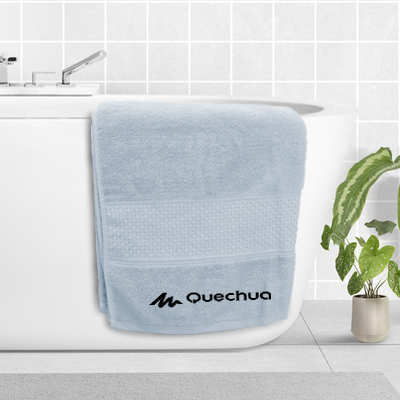 LUFY Full Cotton Bath Towel with Drawstring Pouch (1400x700) - 380g 03