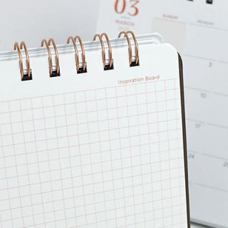 Luxestyle Wire-O Desk Calendar 07