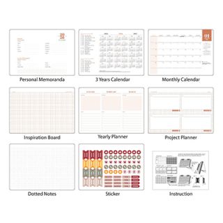 Luxestyle Wire-O Desk Calendar 14