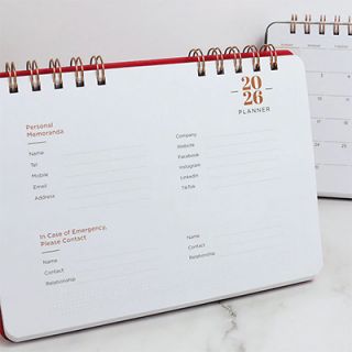 Luxestyle Wire-O Desk Calendar 05