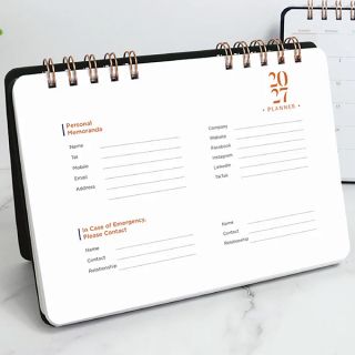 Luxeworld Wire-O Desk Calendar 06
